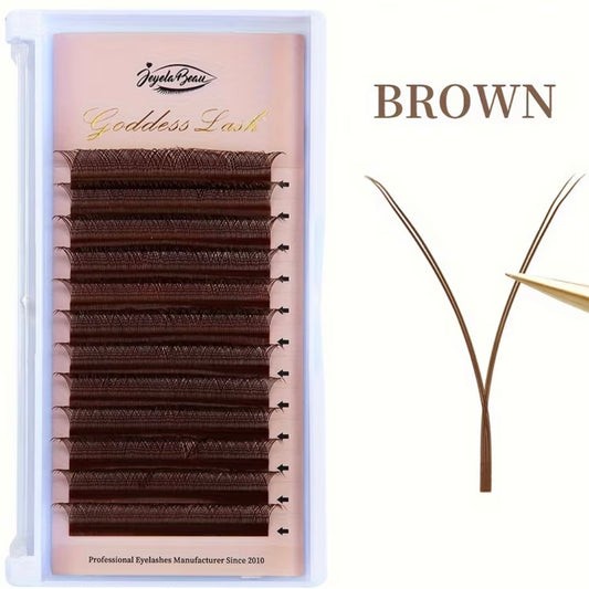 YY Lashes Brown Soft Effect