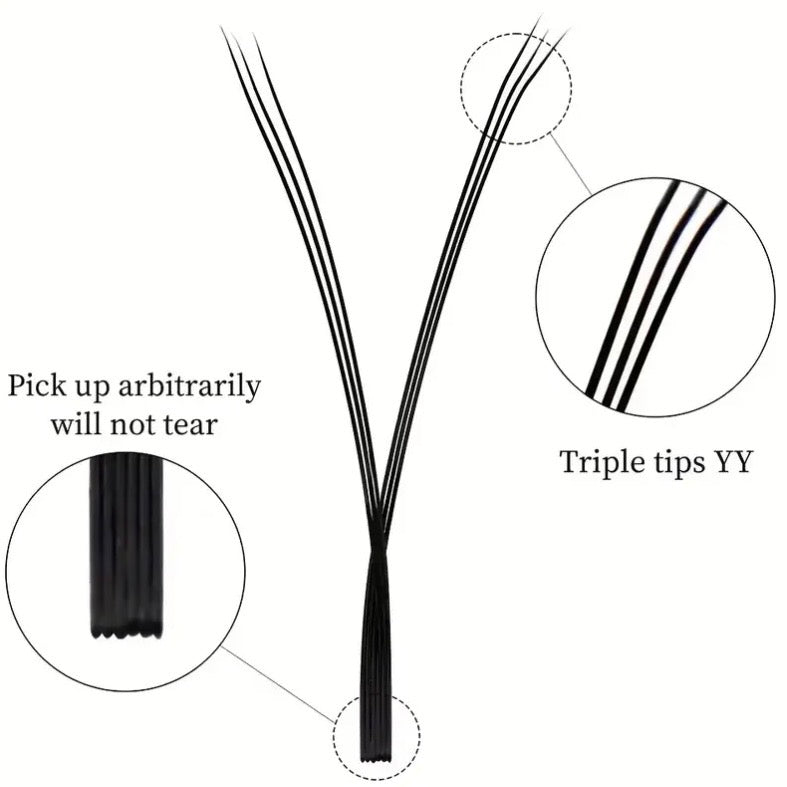 Pestañas YY (Y Shape) – 3 Split Tips