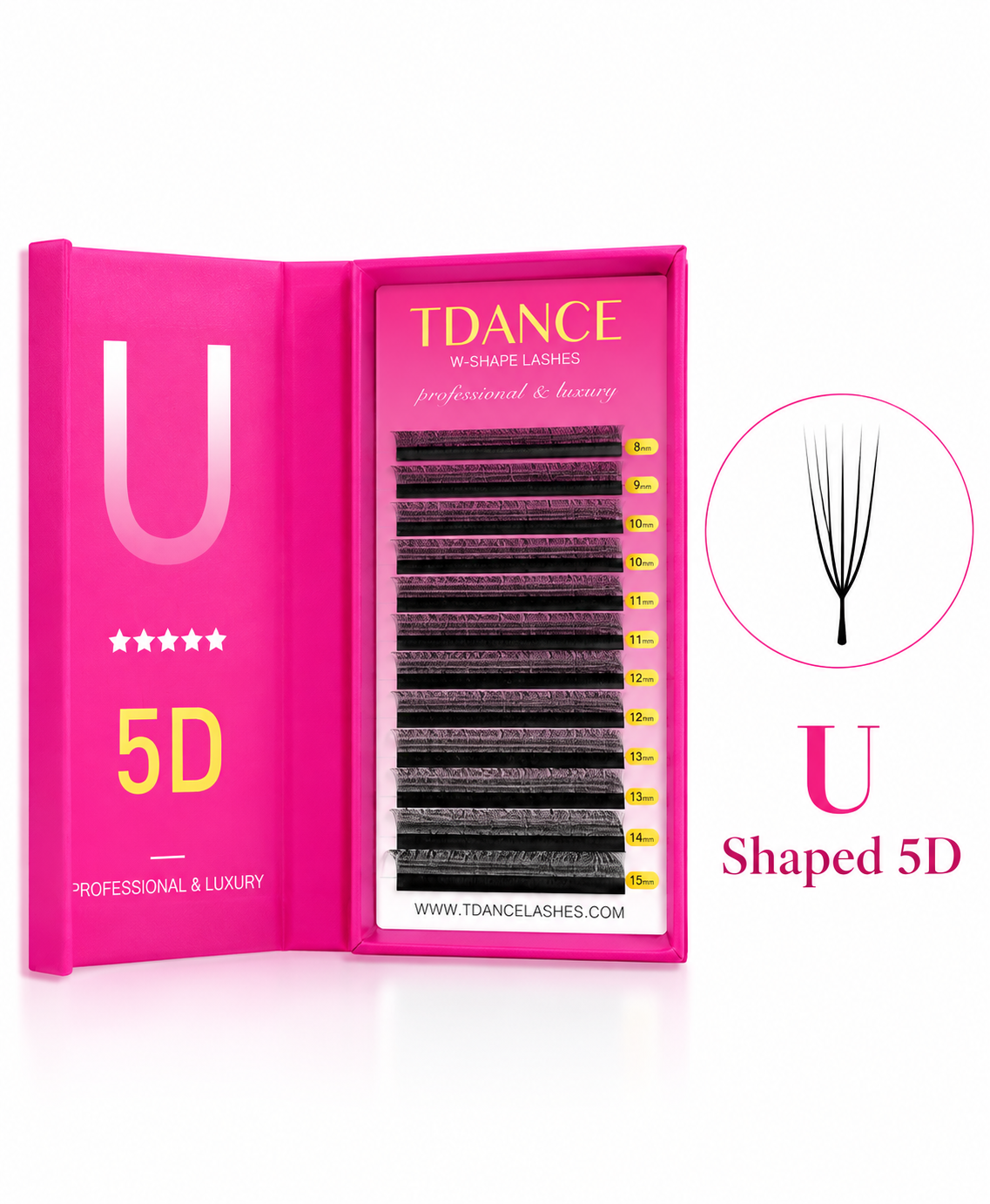 Pestañas U-Shape 5D TDANCE