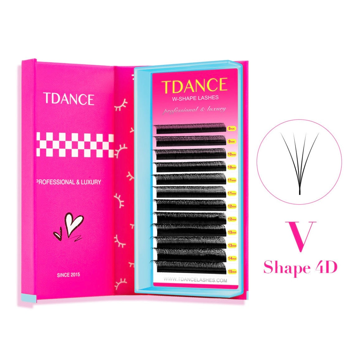 V Shape 4D Lashes - TDANCE