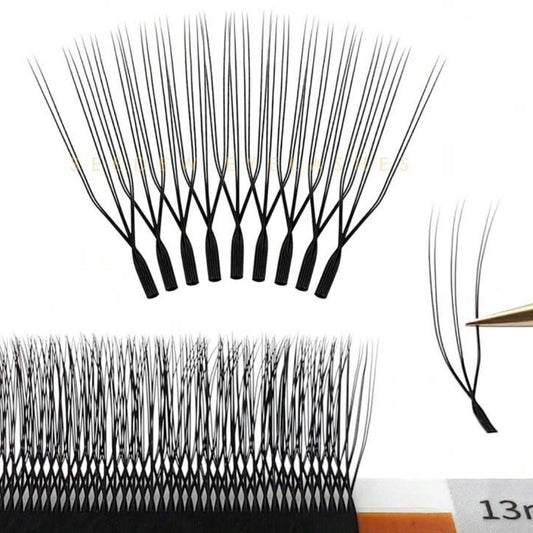 3D UU (U-Shape) Premade Fans | Efecto Natural y Definido