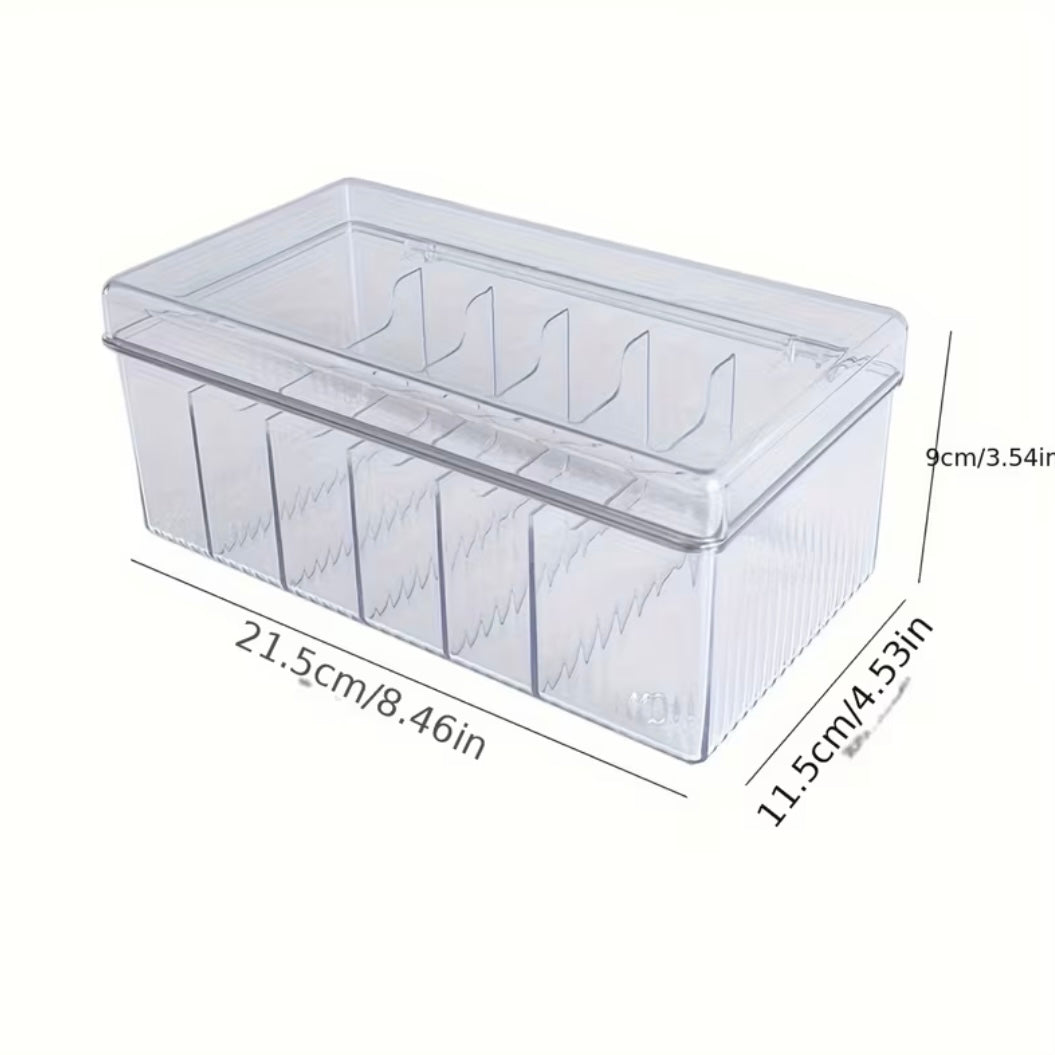 Organizador Acrílico para Lashista – 6 Compartimentos