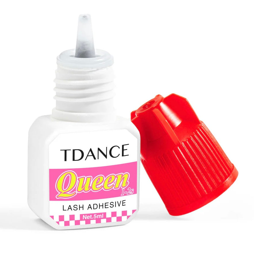 👑 TDANCE Queen Adhesivo de pestañas (Negro 1-2s)