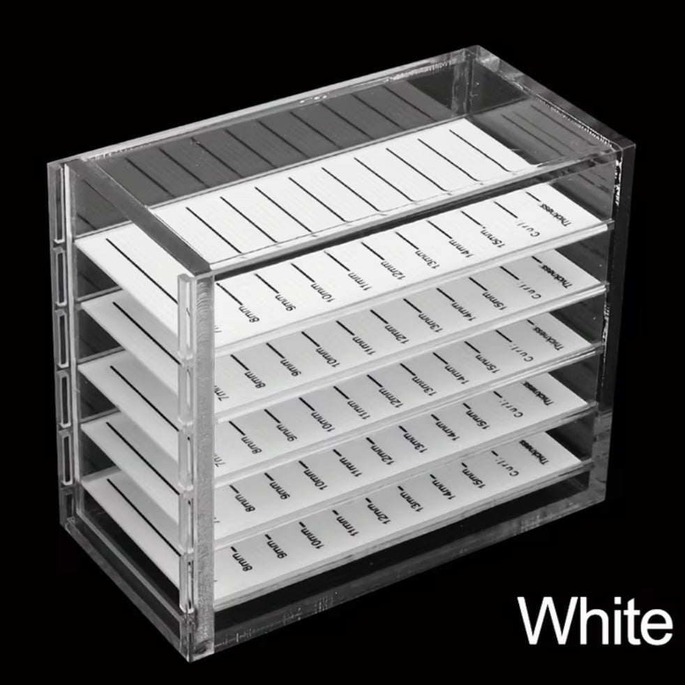 Organizador Acrílico para Lash Tiles – 5 Capas - Blanco