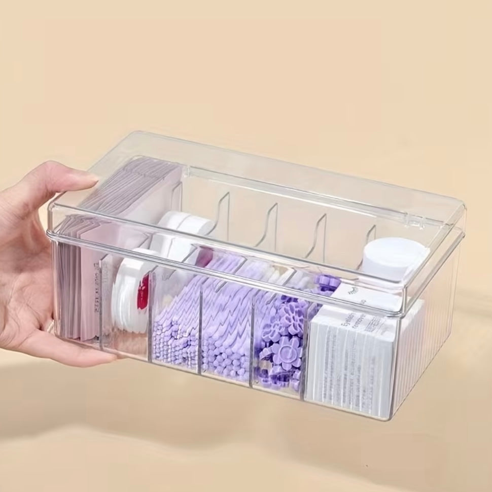 Organizador Acrílico para Lashista – 6 Compartimentos