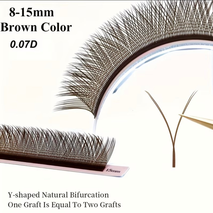 YY Lashes Brown Soft Effect