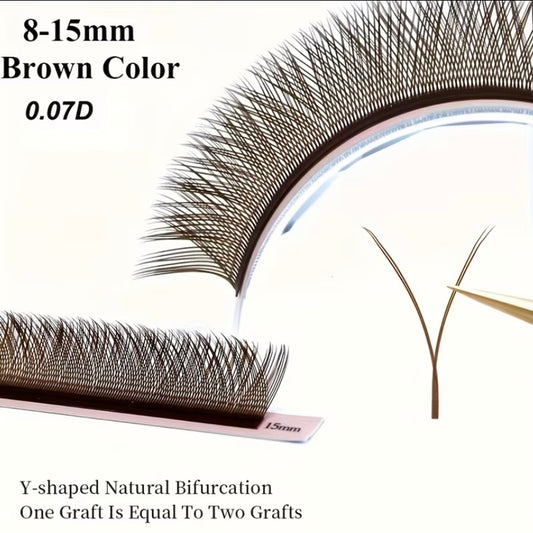 YY Lashes Brown Soft Effect