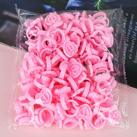 Anillos Adhesivos para Extensiones de Pestañas (Pack de 100)
