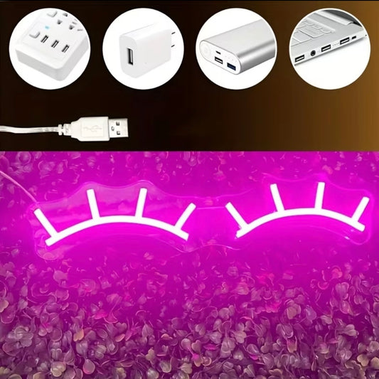 Lámpara LED Decorativa de Pestañas USB