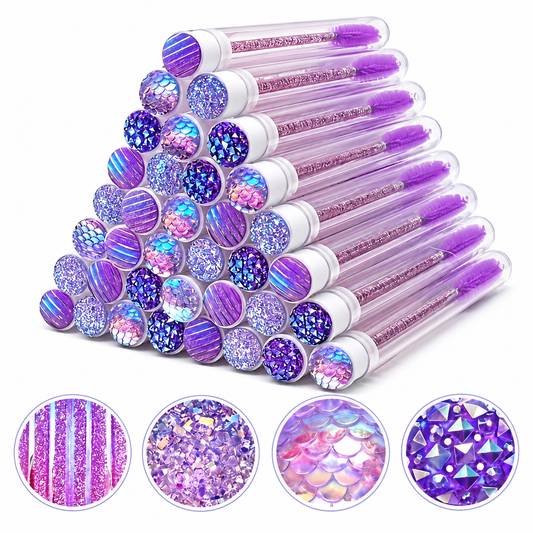 Spoolie Glitter con Estuche (Violeta)