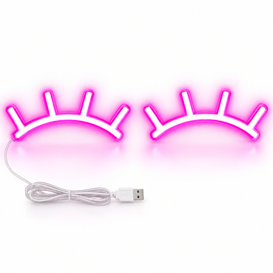 Lámpara LED Decorativa de Pestañas USB