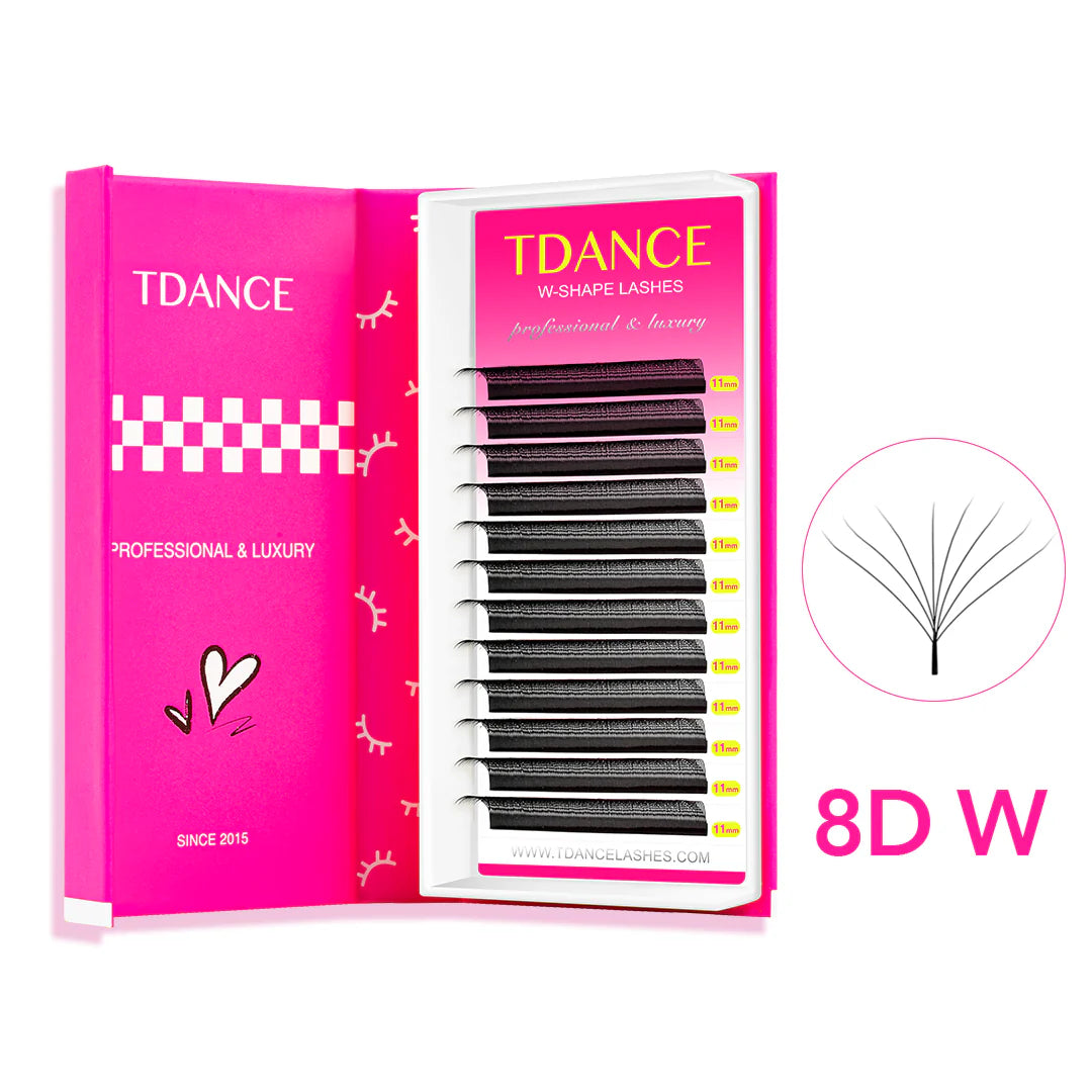 TDANCE 8D W Lashes | Pestañas Volumen W Shape Profesionales
